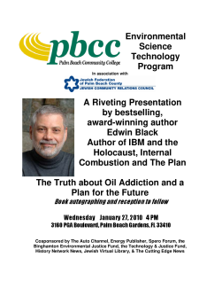 Lecture and Book Autographing: "The Truth about Oil Addiction and a Plan for the Future"