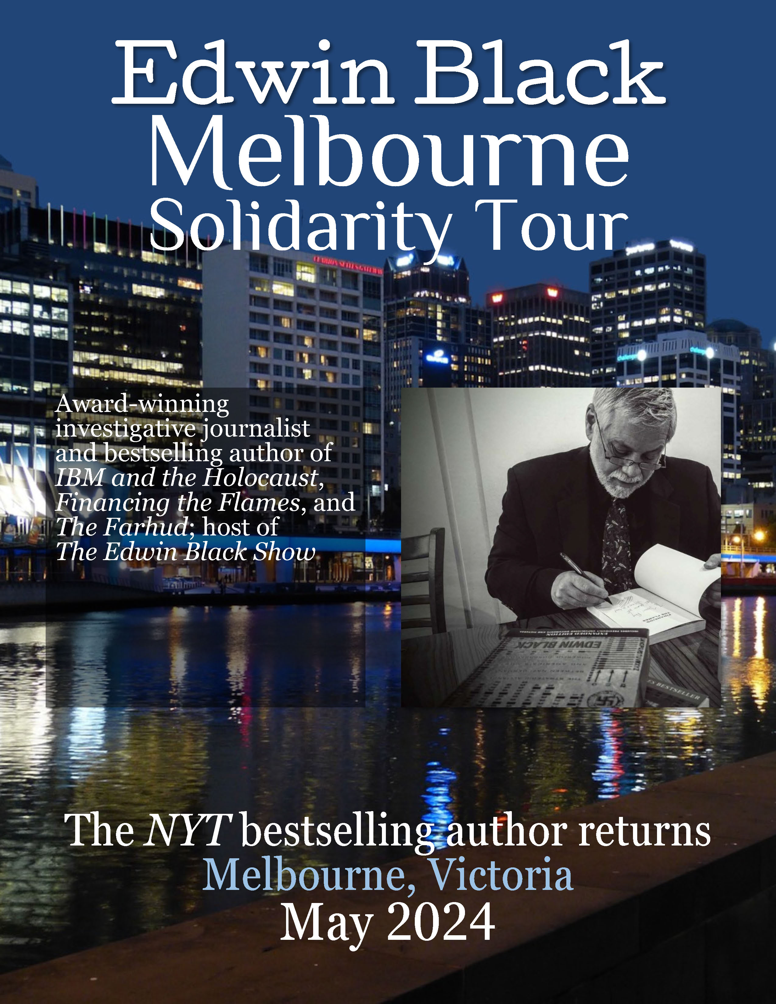 Melbourne Solidarity Tour 2024 Edwin Black