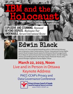 Edwin Black on IBM and the Holocaust at PACC-CCAP Conference