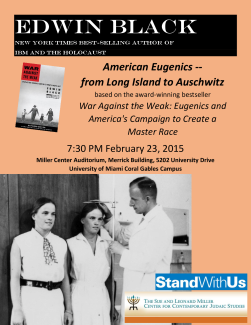 American Eugenics -- from Long Island to Auschwitz