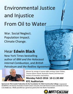 Environmental Justice and Injustice From Oil to Water