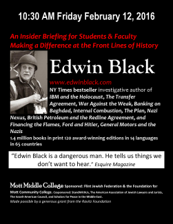 Making a Difference at the Front Lines of History—A Exclusive Briefing with Edwin Black
