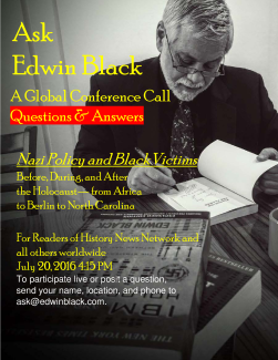 Edwin Black Hosts a Global Conference Call