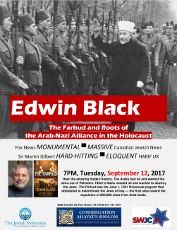 The Arab-Nazi Alliance in the Holocaust for Congregation Ahavath Sholom