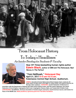 From Holocaust History To Today’s Headlines