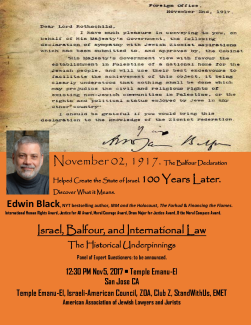 Israel and International Law--The Historical Underpinnings on the 100th Anniversary of the Balfour Declaration