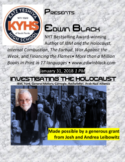 Edwin Black Answers Holocaust Questions—Investigating the Holocaust: General Motors, Ford Motor Co., Carnegie, Rockefeller, IBM, Ethnic Alliances