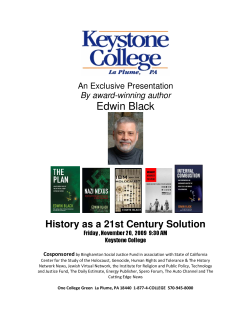Speaking Event and Book Signing "History as a 21st Century Solution"
