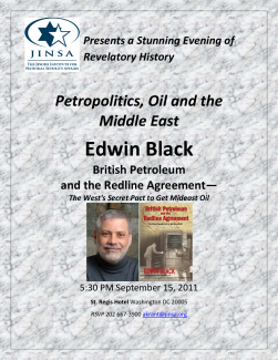 Book Presentation and Autographing for "Petropolitics, Oil and the Middle East"