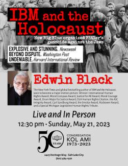Edwin Black on IBM and the Holocaust for Congregation Kol Ami