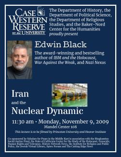 Iran and the Nuclear Dynamic for Case Western Reserve