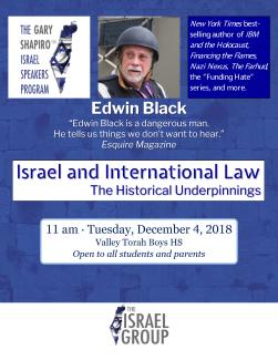 Israel and International Law for Valley Torah HS