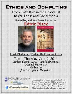 Lecture and Autographing: Ethics and Computing at Monash University