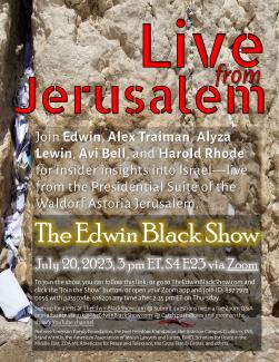 Live from Jerusalem! July 2023