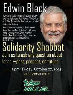 Solidarity Shabbat at USF Hillel