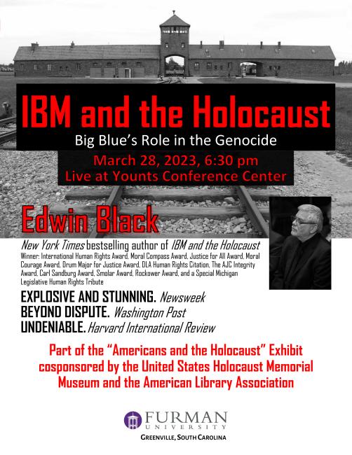 Edwin Black on IBM and the Holocaust at Furman University