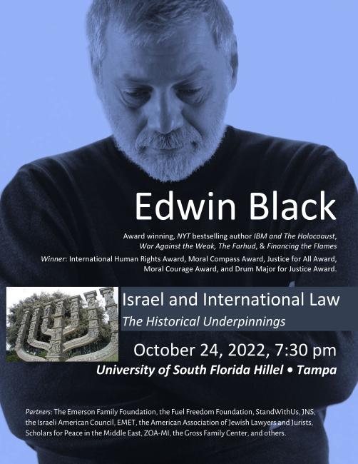 Edwin Black on Israel and International Law at USF Hillel