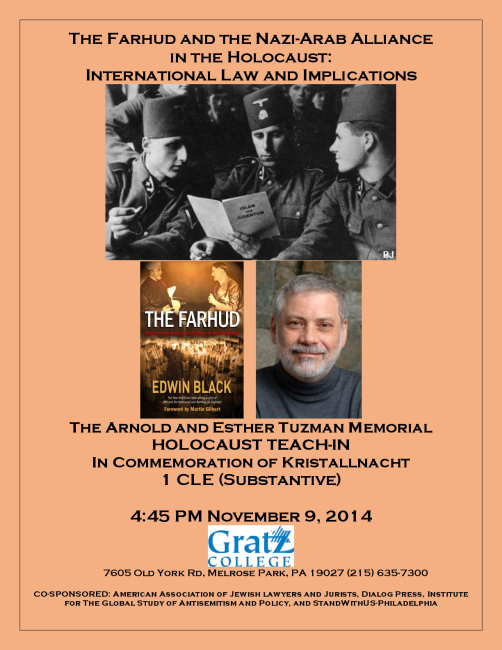 The Farhud and the Arab-Nazi Alliance in the Holocaust: International Law and Implications