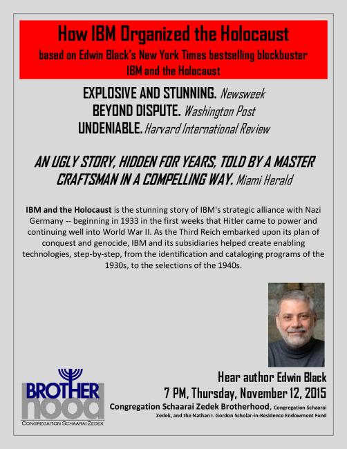 How IBM Co-Planned and Co-Organized the Holocaust