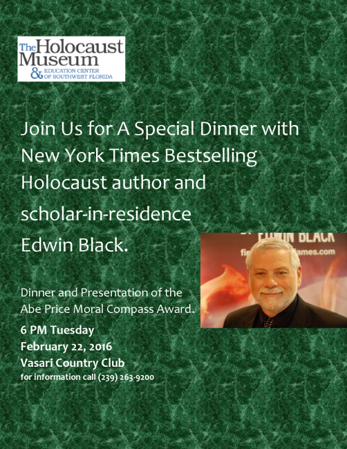 Presentation to Edwin Black of the Moral Compass Award for lifetime achievement