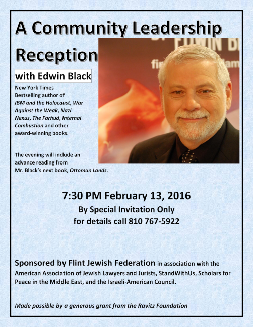 A Community Leadership Reception for Edwin Black