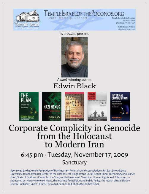 Presentation and Autographing: Corporate Complicity in Genocide from The Holocaust to Modern Iran