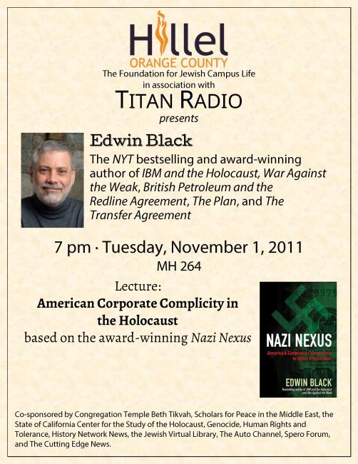 American Corporate Complicity in the Holocaust for CSU Fullerton