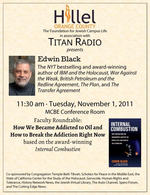 CSUF Faculty Roundtable on Oil Addiction