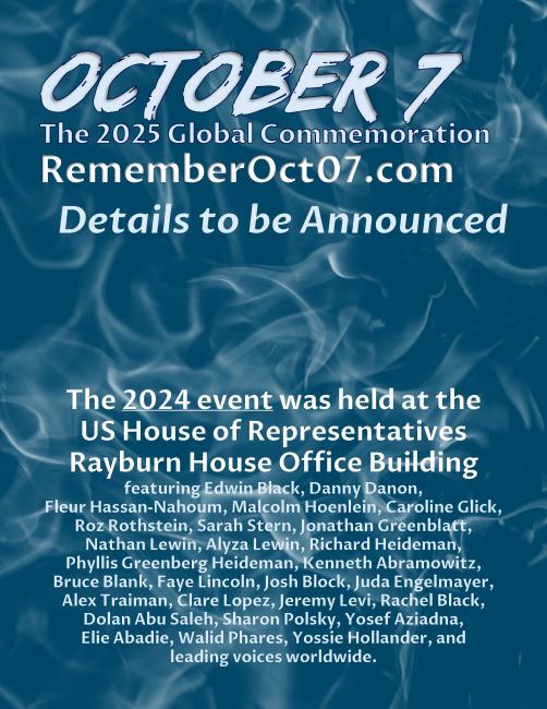 October 7: The 2025 Global Commemoration